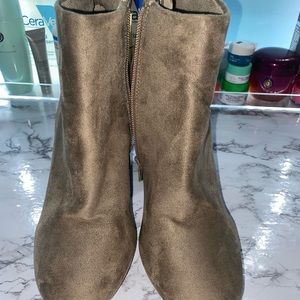 Tan booties